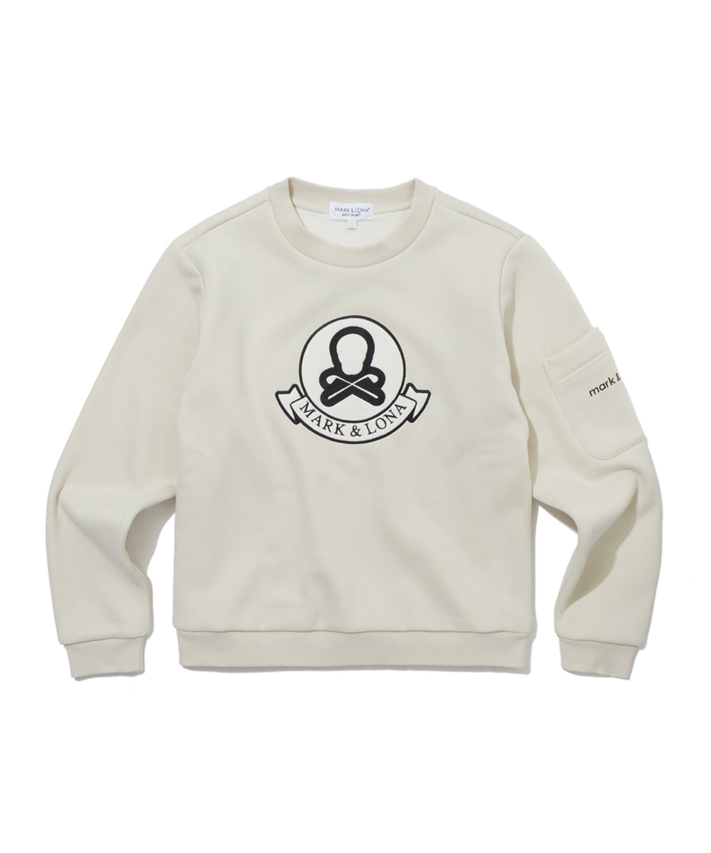 M GN BLANK SKULL JERSEY CREW LR4IC11M