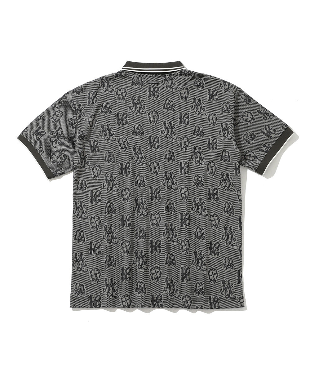 M GN GOLF PATTERN SS POLO LR3IX02M