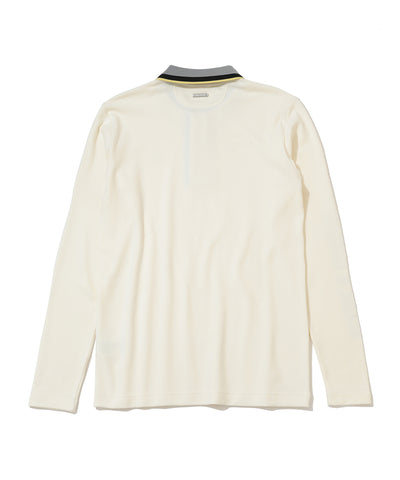 M GN COLLAR & SLEEVE LOGO POINT LS POLO LR3IP06M