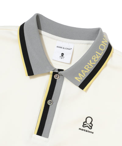 M GN COLLAR & SLEEVE LOGO POINT LS POLO LR3IP06M
