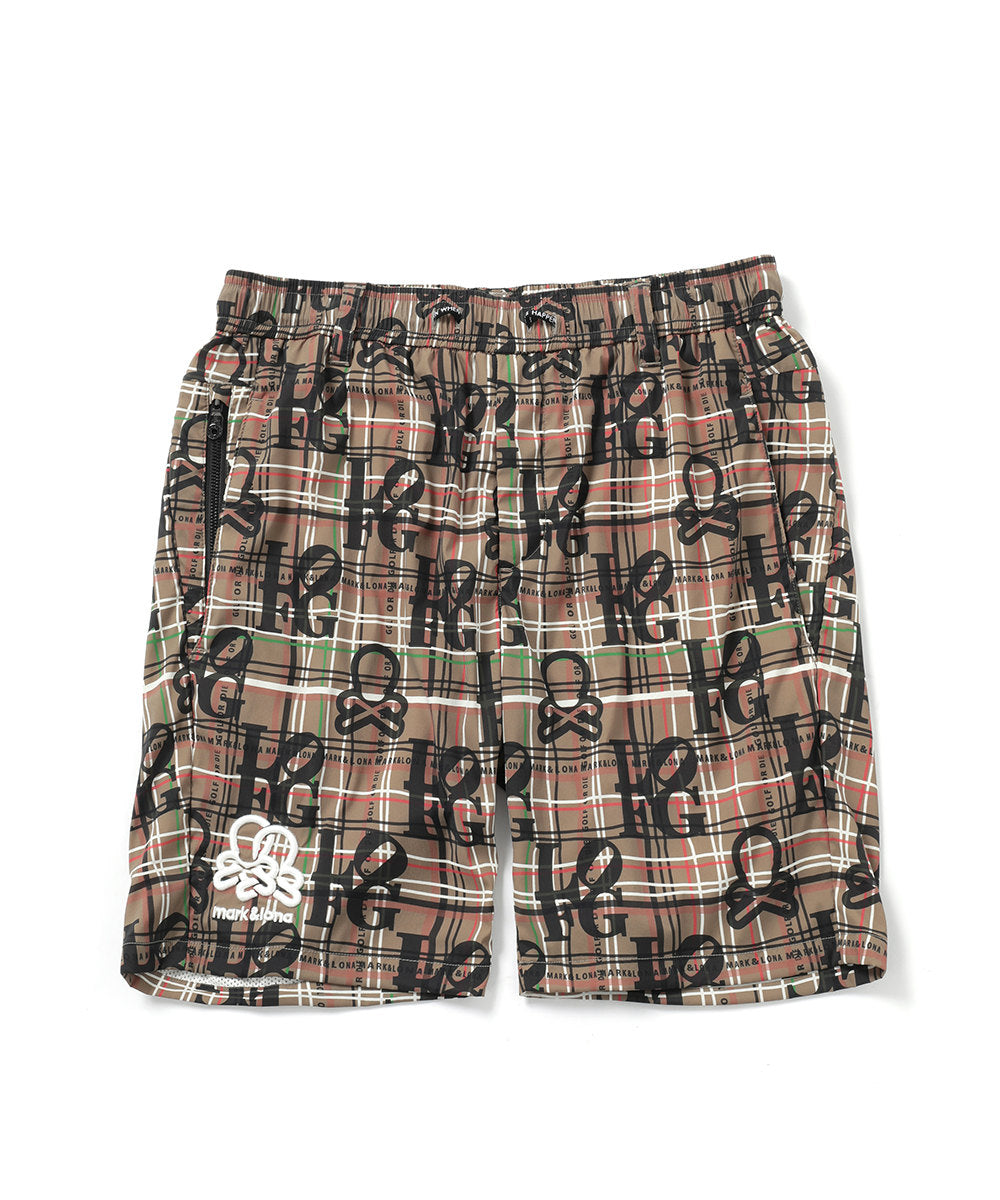 M GN CHECK PATTERN SHORTS LR3IF02M