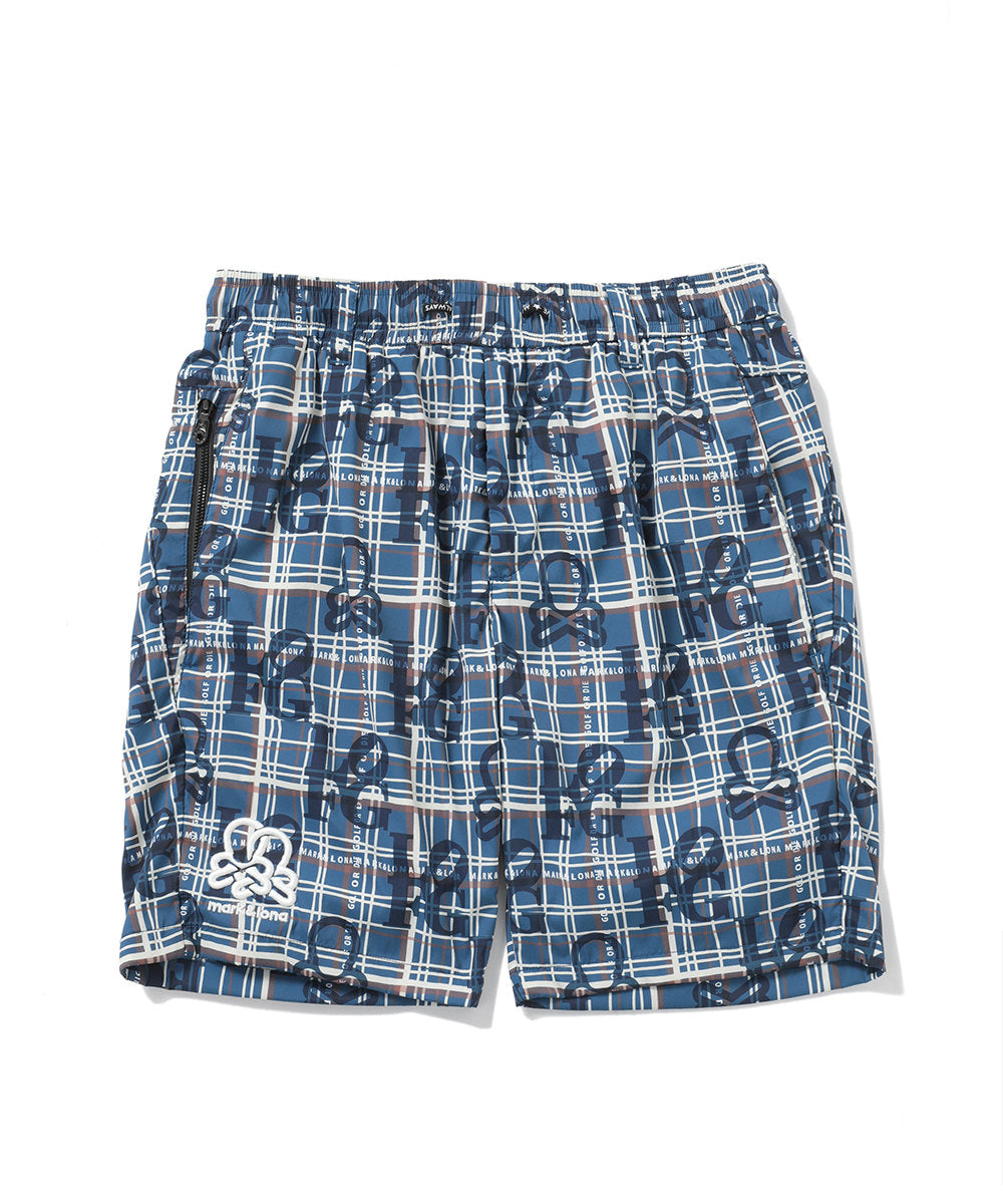 M GN CHECK PATTERN SHORTS LR3IF02M