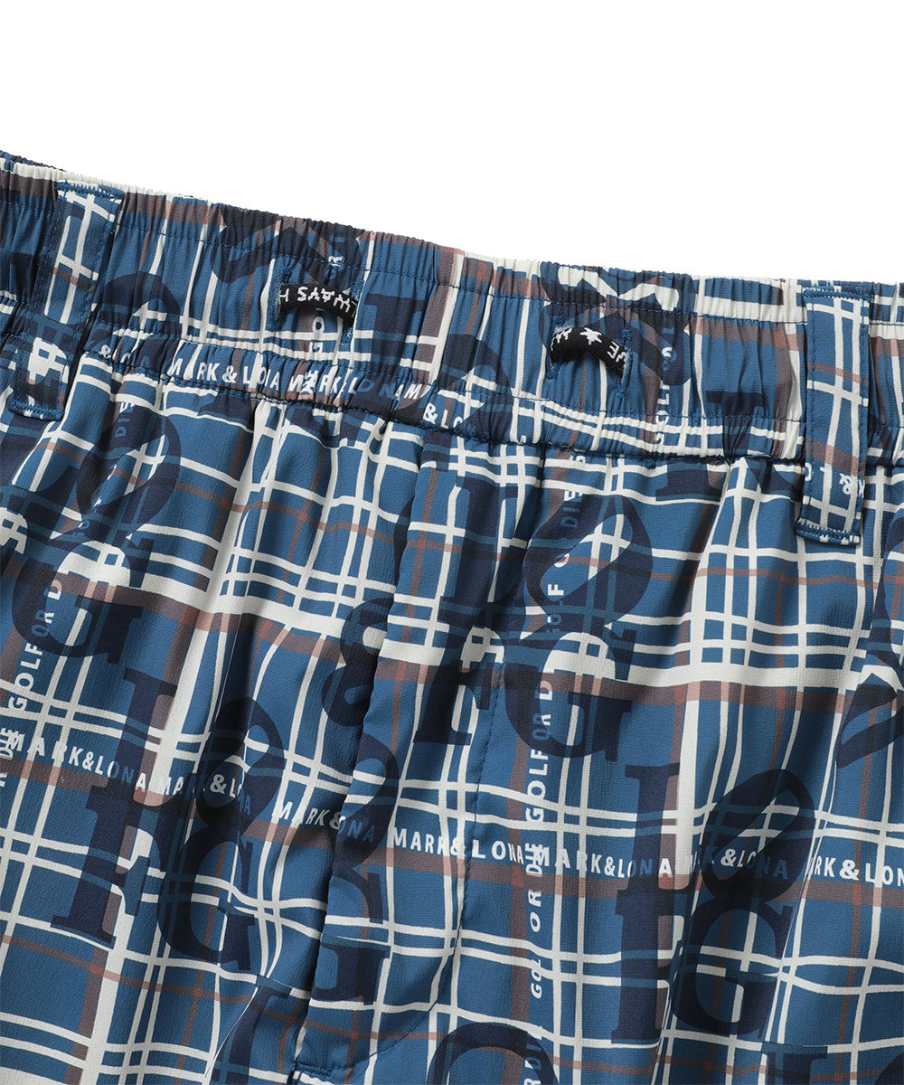 M GN CHECK PATTERN SHORTS LR3IF02M
