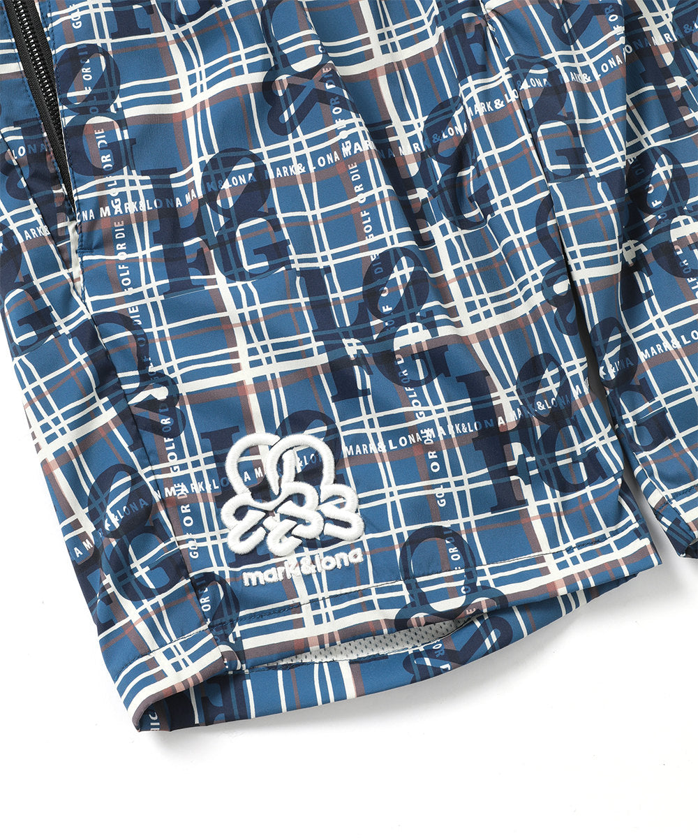 M GN CHECK PATTERN SHORTS LR3IF02M