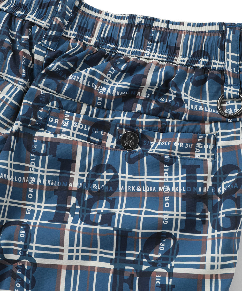 M GN CHECK PATTERN SHORTS LR3IF02M