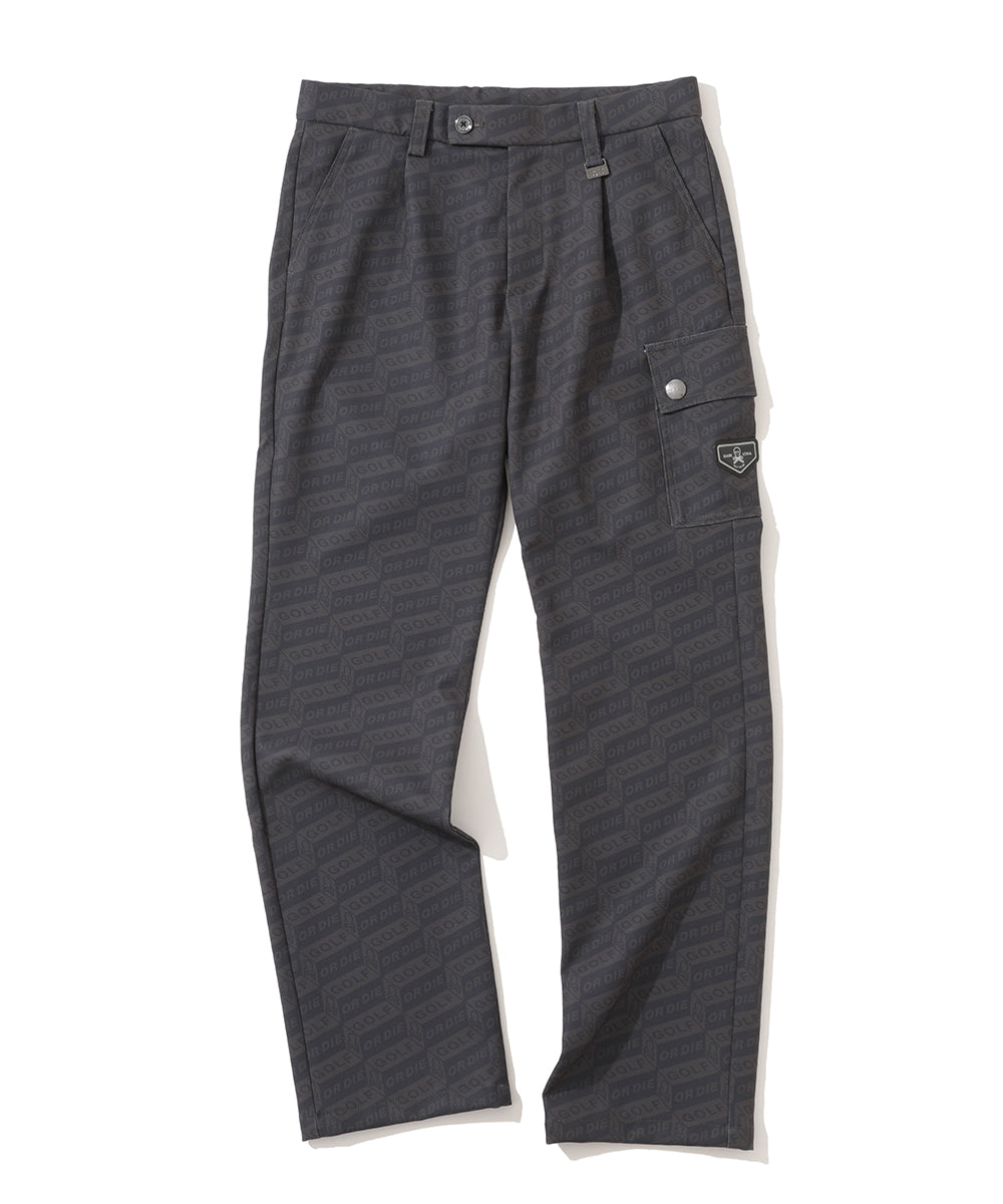 M GN BLOCK PATTERN CARGO PANTS LR4IT17M