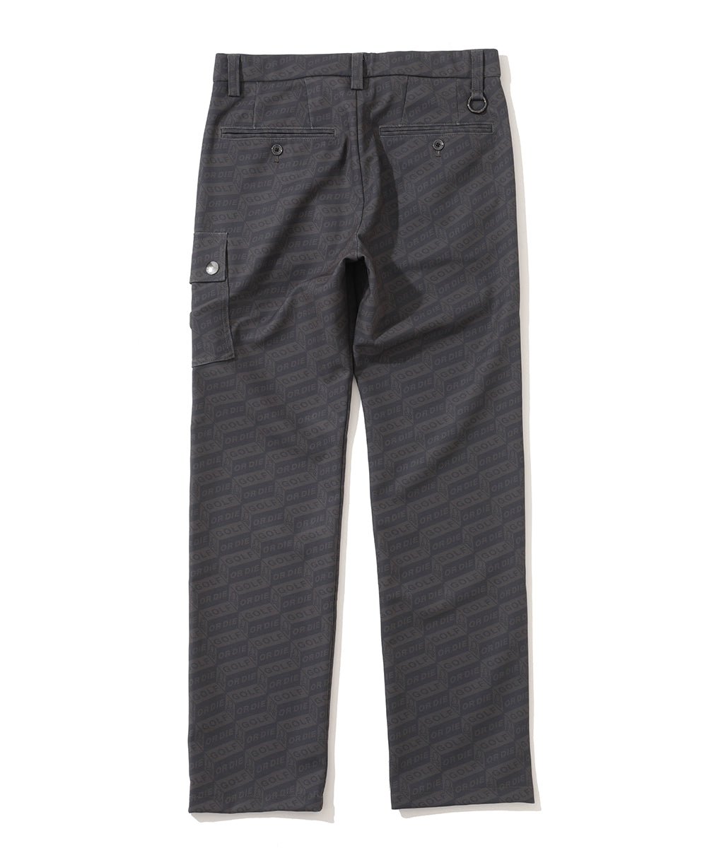 M GN BLOCK PATTERN CARGO PANTS LR4IT17M