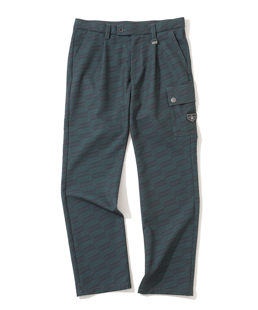 M GN BLOCK PATTERN CARGO PANTS LR4IT17M