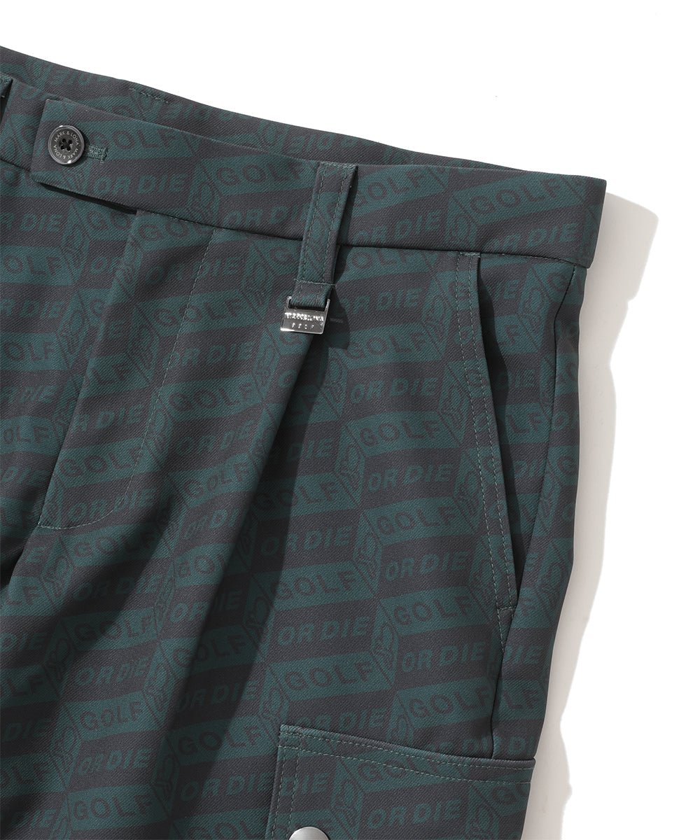 M GN BLOCK PATTERN CARGO PANTS LR4IT17M