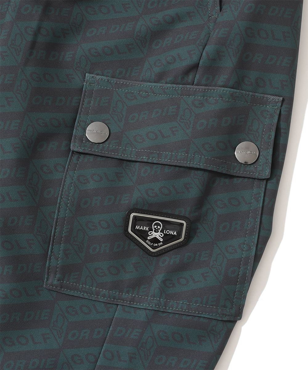 M GN BLOCK PATTERN CARGO PANTS LR4IT17M