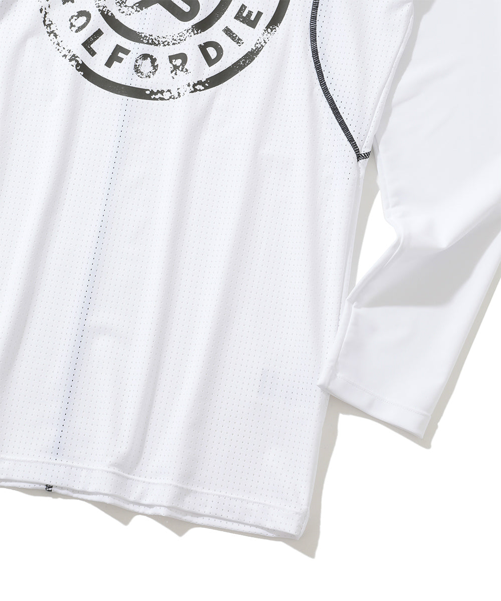 M GN BIG CIRCLE SKULL MOCK-NECK LS T-SHIRTS LR3IU01M