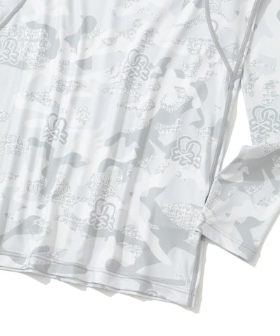 M GN CAMO PATTERN MOCK-NECK LS T-SHIRTS LR3IU02M