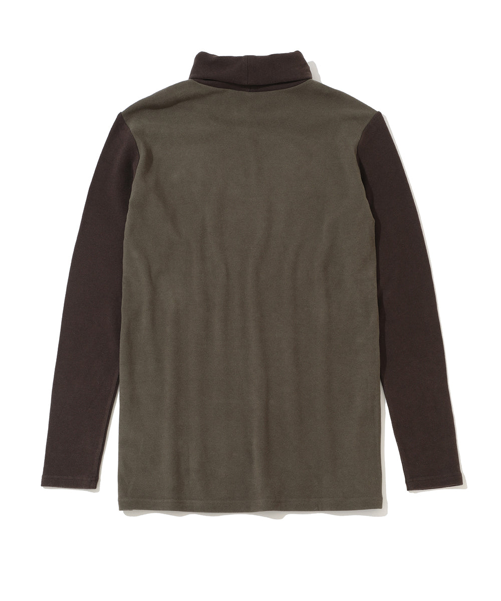 M GN CIRCLE LOGO MOCK-NECK LS T-SHIRTS LR3IU03M