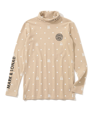 M GN DOT PATTERN MOCK-NECK LS T-SHIRTS LR3IU04M