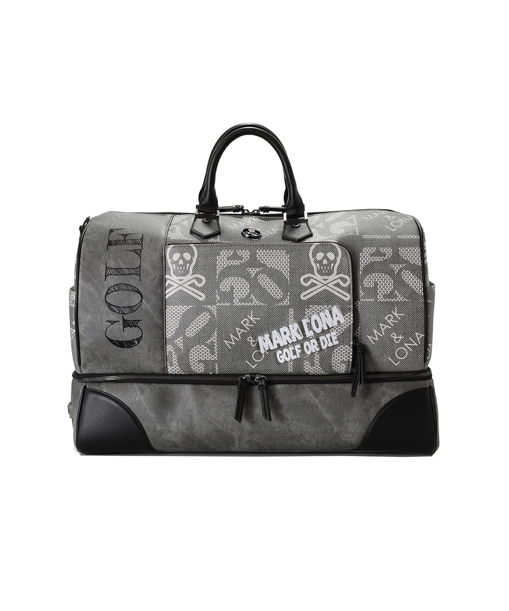 U GN SKULL & LOGO MIX PATTERN BOSTON BAG LQ1ZU31U