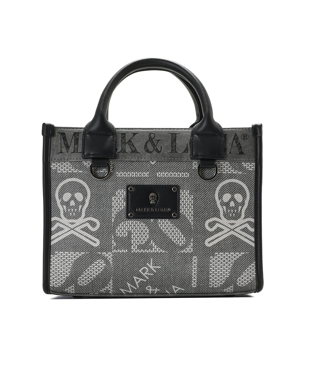 U GN SKULL & LOGO MIX PATTERN TOTE BAG LQ1ZQ32U