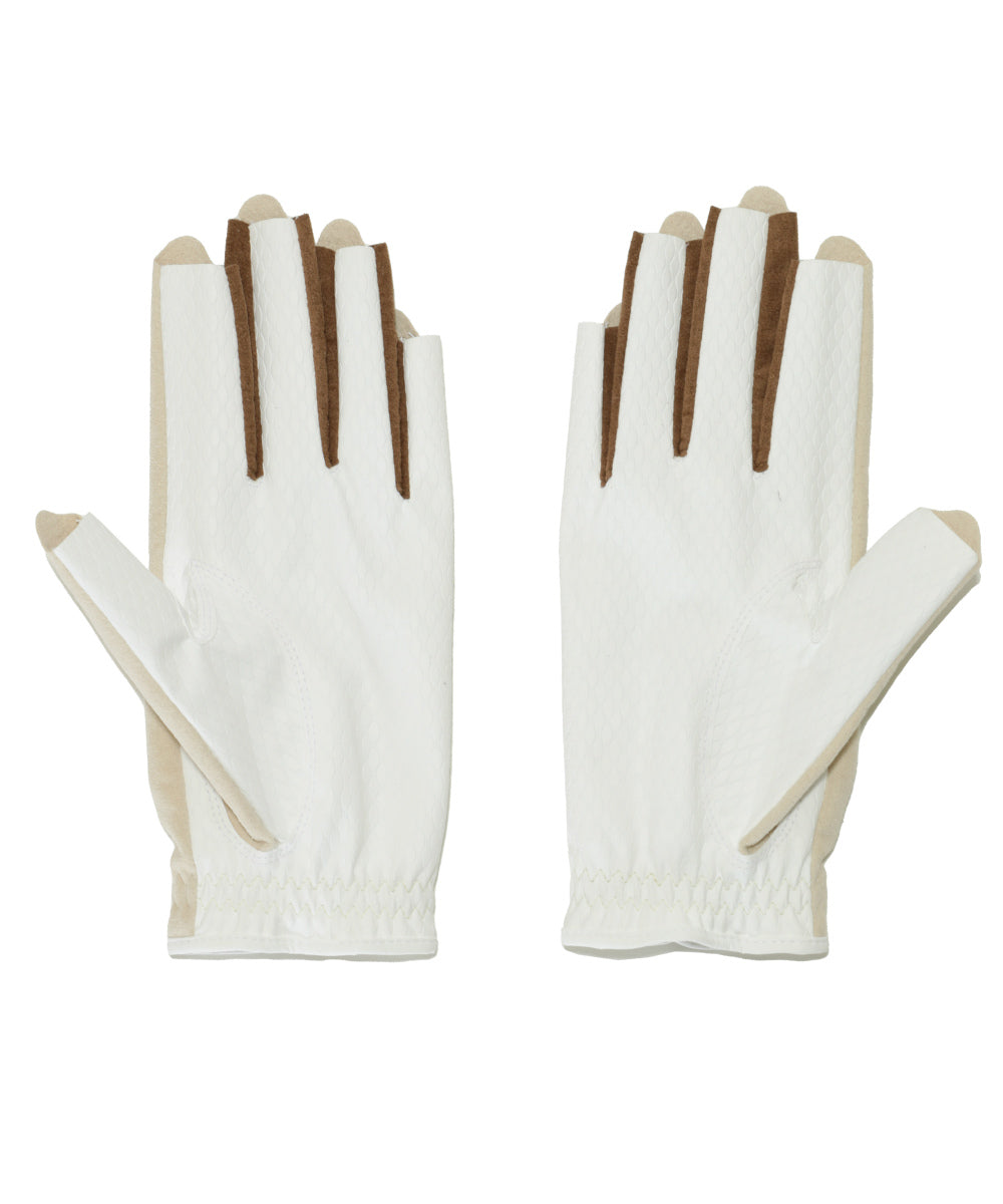 U GN COLOR BLOCK SUEDE 2-HANDED GLOVE LQ3YG02U