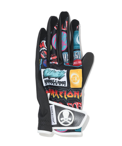 U GN GRAPHIC LOGO PATTERN GLOVE LQ3YG03U