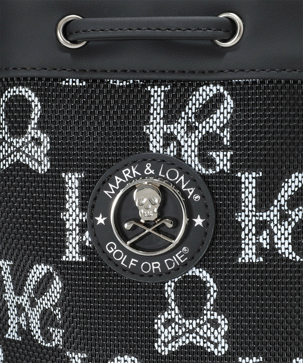 U GN GOLF X SKULL PATTERN SYNTHETIC LEATHER POCKET CART BAG LR2ZQ33U