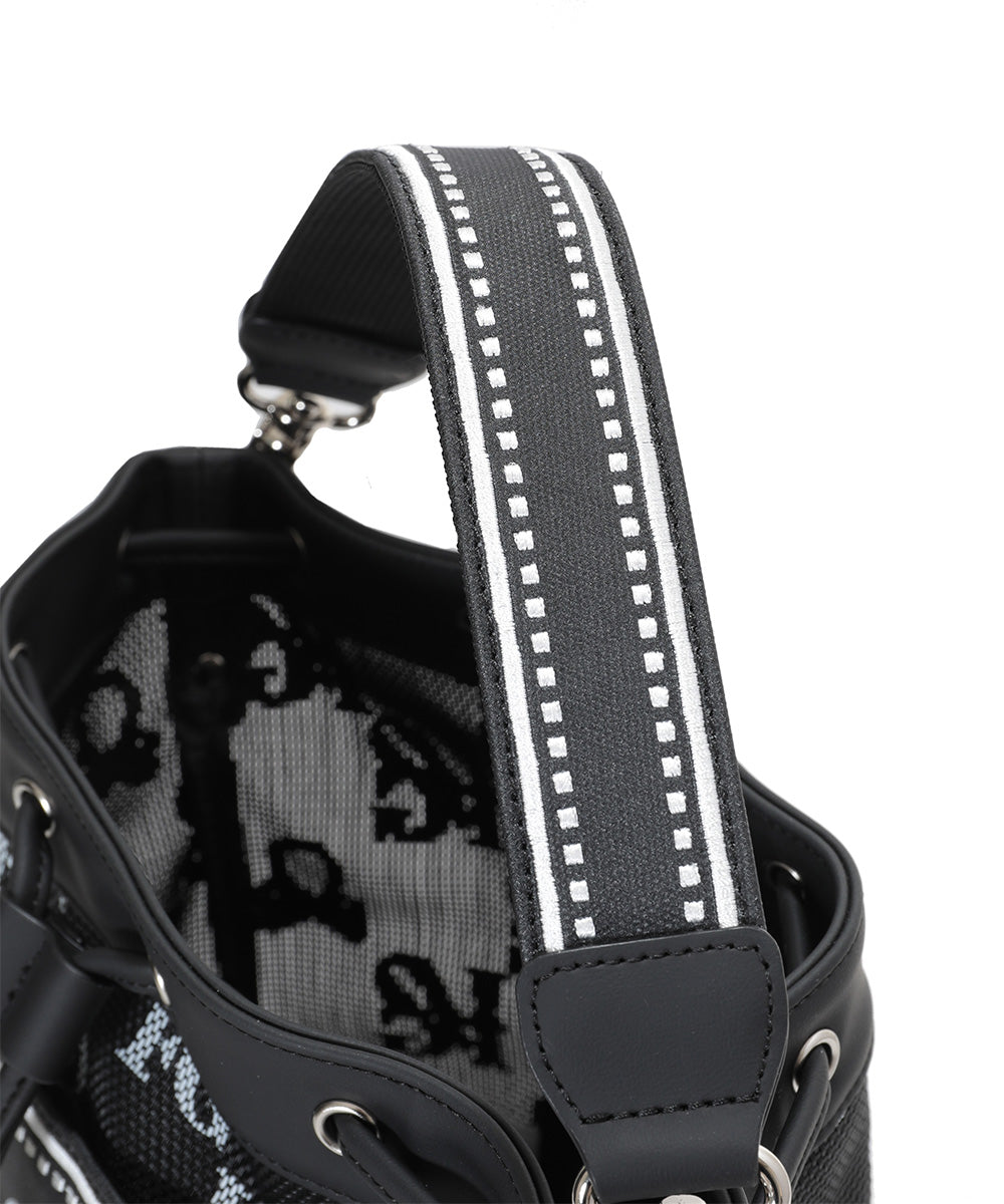 U GN GOLF X SKULL PATTERN SYNTHETIC LEATHER POCKET CART BAG LR2ZQ33U