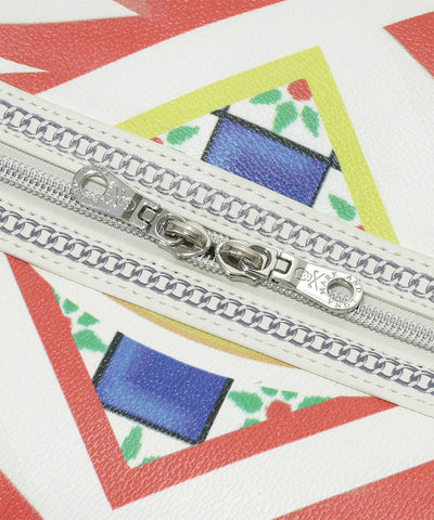 U GN CHAIN GRAPHIC SYNTHETIC LEATHER BOSTON BAG LR2ZU41U