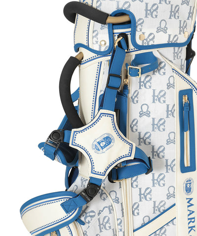 U GN GOLF X SKULL PATTERN SYNTHETIC LEATHER CADDIE BAG LR2ZC31U