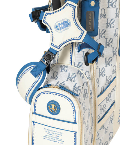 U GN GOLF X SKULL PATTERN SYNTHETIC LEATHER CADDIE BAG LR2ZC31U