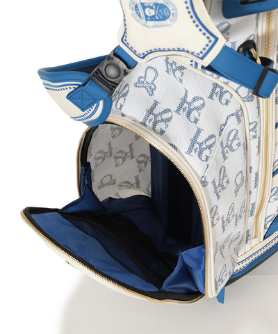 U GN GOLF X SKULL PATTERN SYNTHETIC LEATHER CADDIE BAG LR2ZC31U