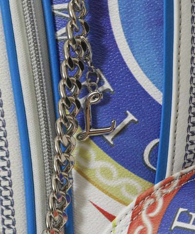 U GN TROPICAL GRAPHIC SYNTHETIC LEATHER CADDIE BAG LR2ZC42U