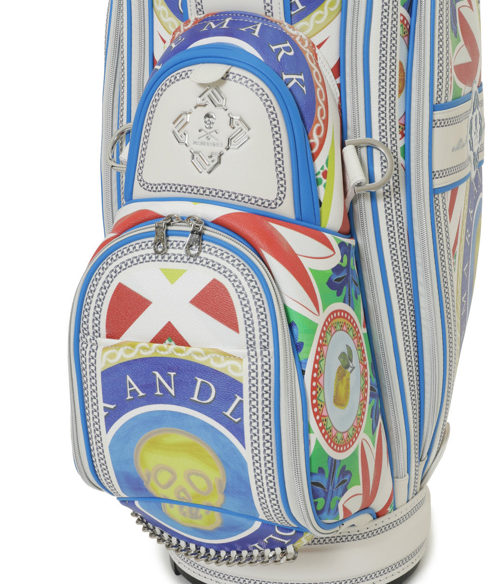 U GN TROPICAL GRAPHIC SYNTHETIC LEATHER CADDIE BAG LR2ZC42U