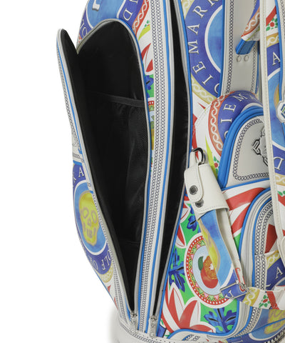 U GN TROPICAL GRAPHIC SYNTHETIC LEATHER CADDIE BAG LR2ZC42U