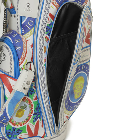 U GN TROPICAL GRAPHIC SYNTHETIC LEATHER CADDIE BAG LR2ZC42U