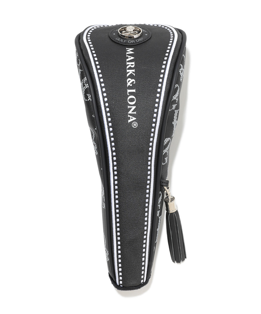 U GN GOLF X SKULL PATTERN SYNTHETIC LEATHER DRIVER COVER LR2ZH31U