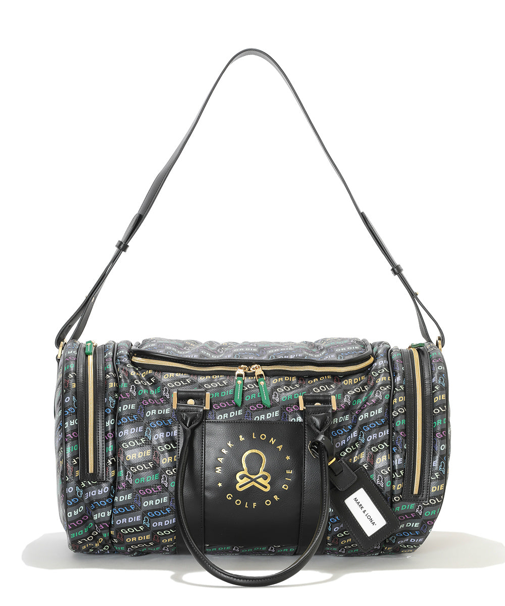 U GN BLOCK PATTERN BOSTON BAG LR3ZU21U