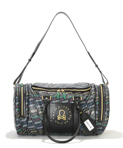 U GN BLOCK PATTERN BOSTON BAG LR3ZU21U