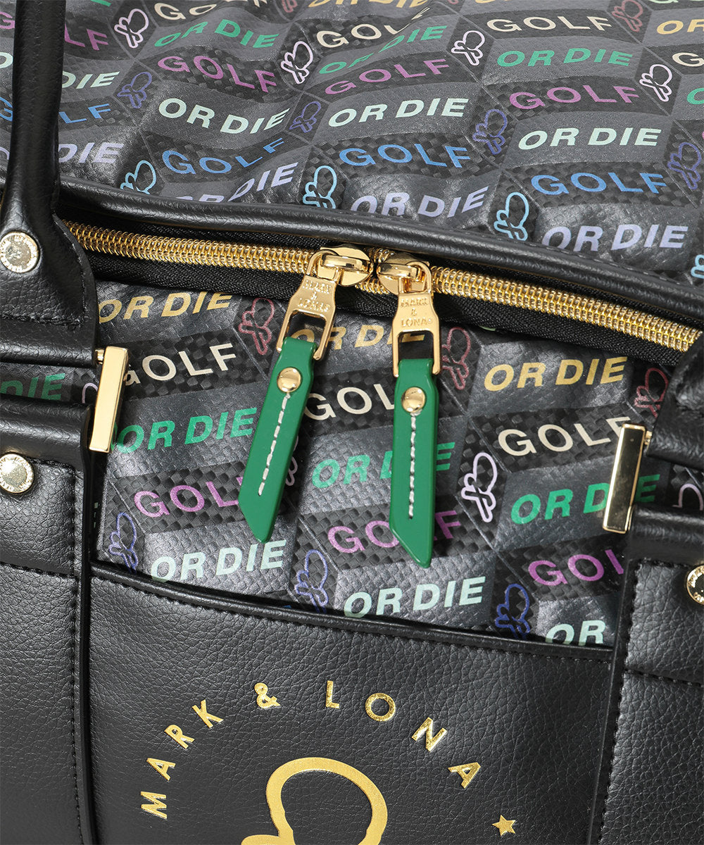 U GN BLOCK PATTERN BOSTON BAG LR3ZU21U