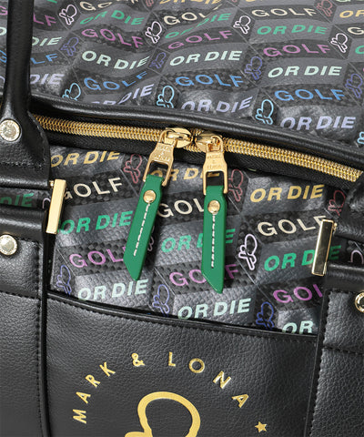 U GN BLOCK PATTERN BOSTON BAG LR3ZU21U