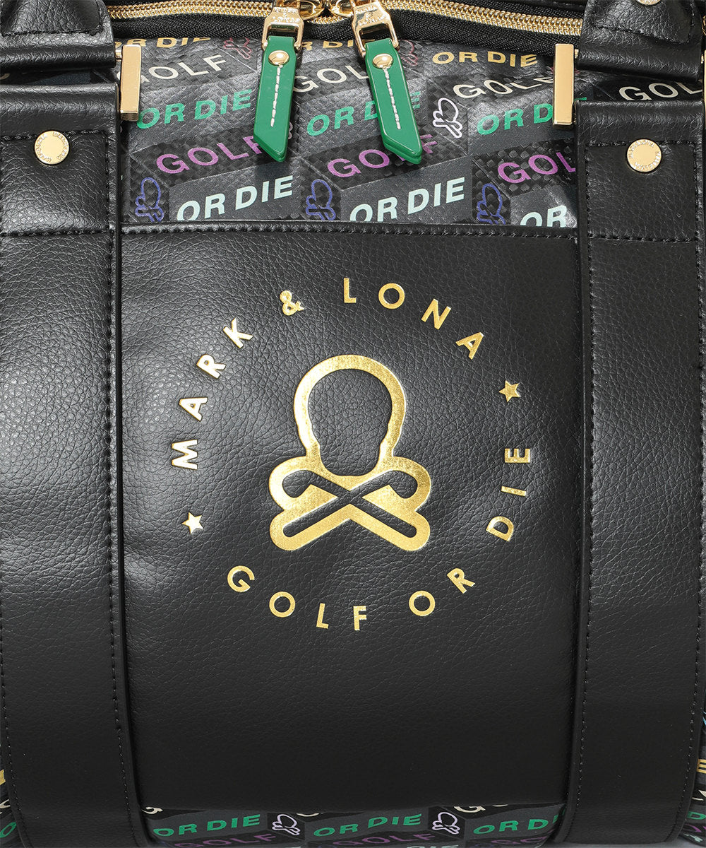 U GN BLOCK PATTERN BOSTON BAG LR3ZU21U