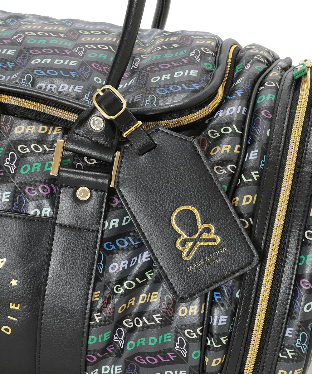 U GN BLOCK PATTERN BOSTON BAG LR3ZU21U