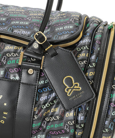 U GN BLOCK PATTERN BOSTON BAG LR3ZU21U