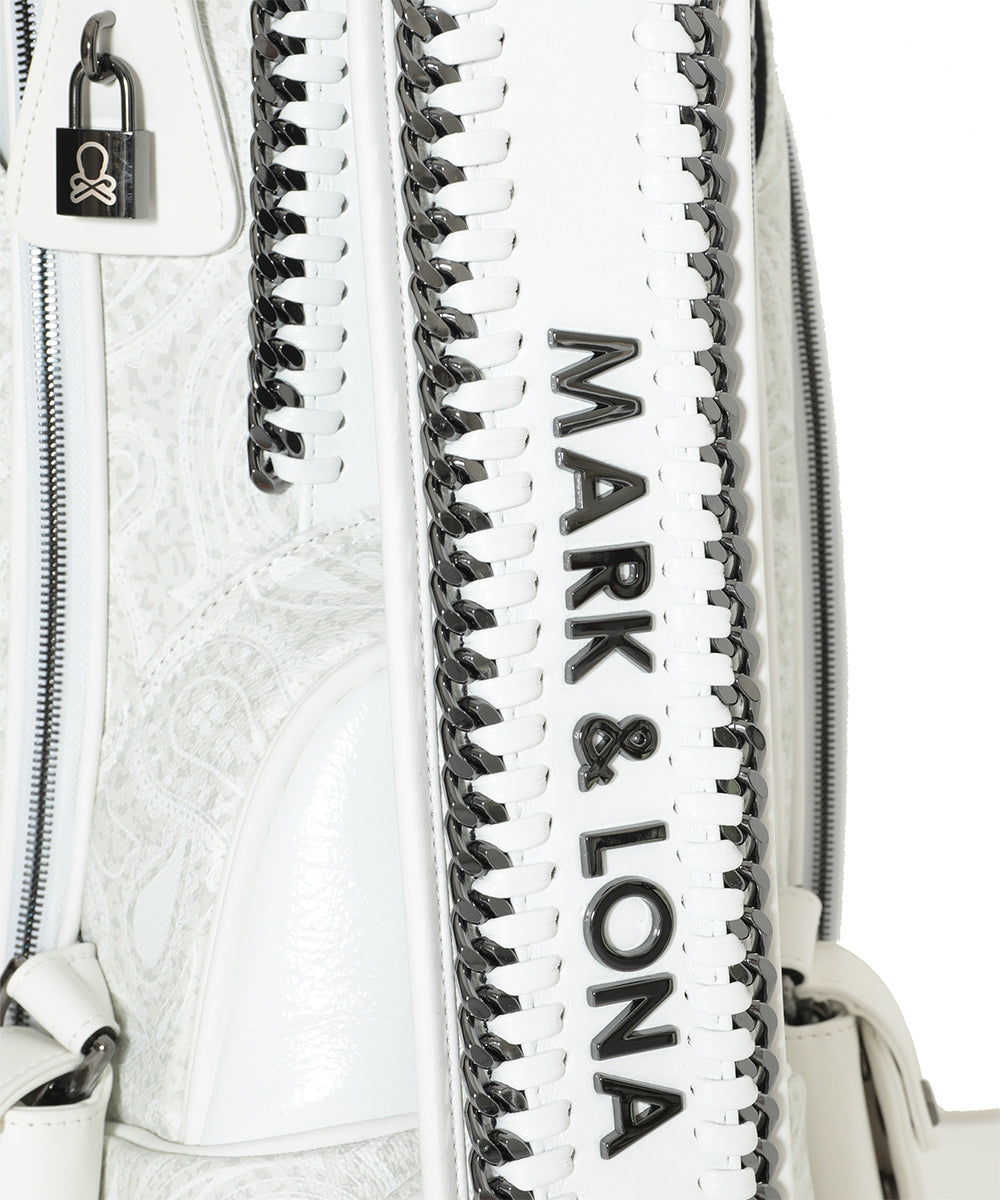 U GN PAISELY PATTERN & CHAIN POINT CADDIE BAG LR3ZC12U