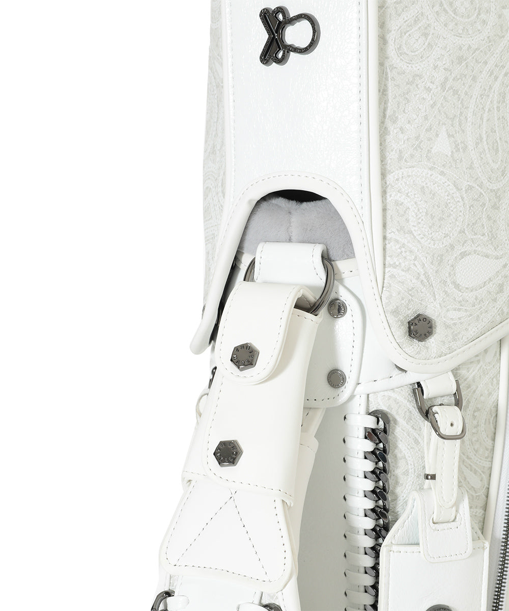 U GN PAISELY PATTERN & CHAIN POINT CADDIE BAG LR3ZC12U