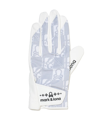 U GN SKULL & GOLF PATTERN GLOVE LR3YG01U