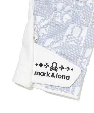 U GN SKULL & GOLF PATTERN GLOVE LR3YG01U