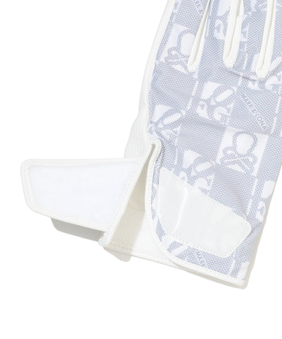 U GN SKULL & GOLF PATTERN GLOVE LR3YG01U