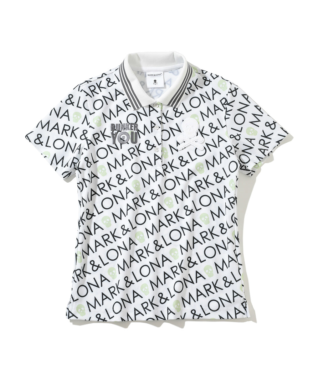 W GN LOGO PATTERN PRINT SS POLO LQ1IX30F