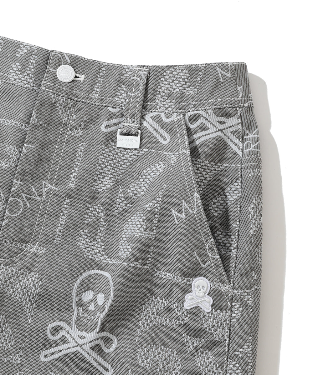 W GN SKULL & LOGO MIX PATTERN PRINT SKIRT LQ2IE06F