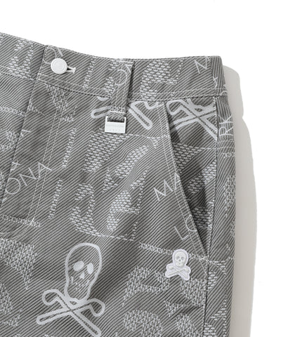 W GN SKULL & LOGO MIX PATTERN PRINT SKIRT LQ2IE06F