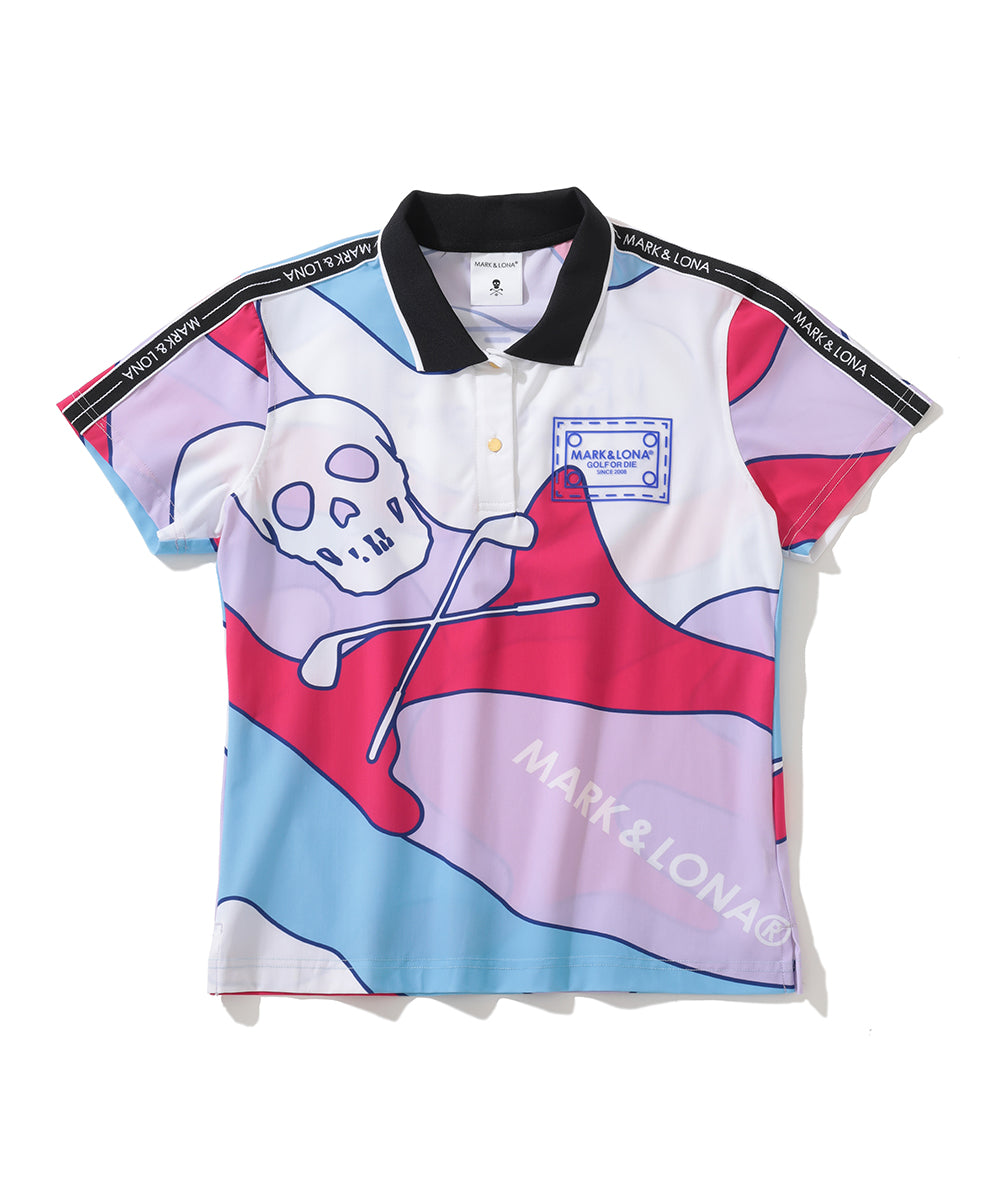 W GN BIG SKULL & CAMO PATTERN SS POLO LQ2IX05F