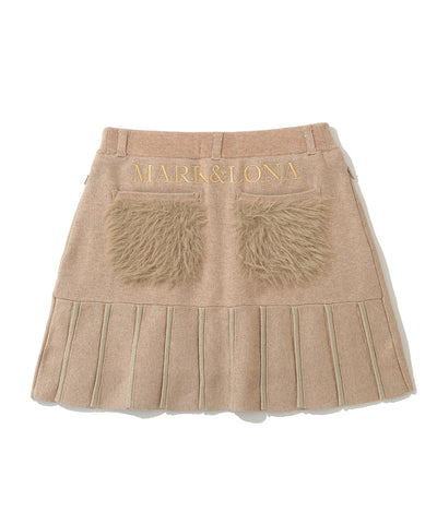 W GN PLEATS STYLE KNIT SKIRT LQ4IE11F